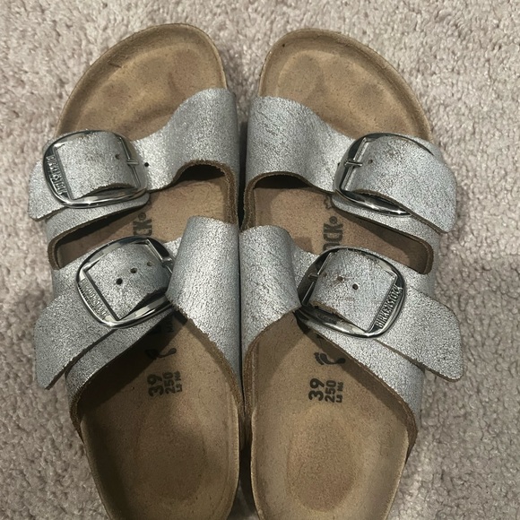 Shoes - Silver Buckle Sandals Birkenstocks